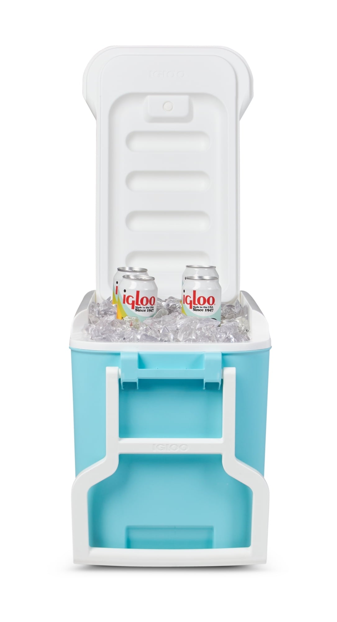 38 qt. 'Wheelie Cool' Hard Ice Chest Cooler with Wheels - Blue
