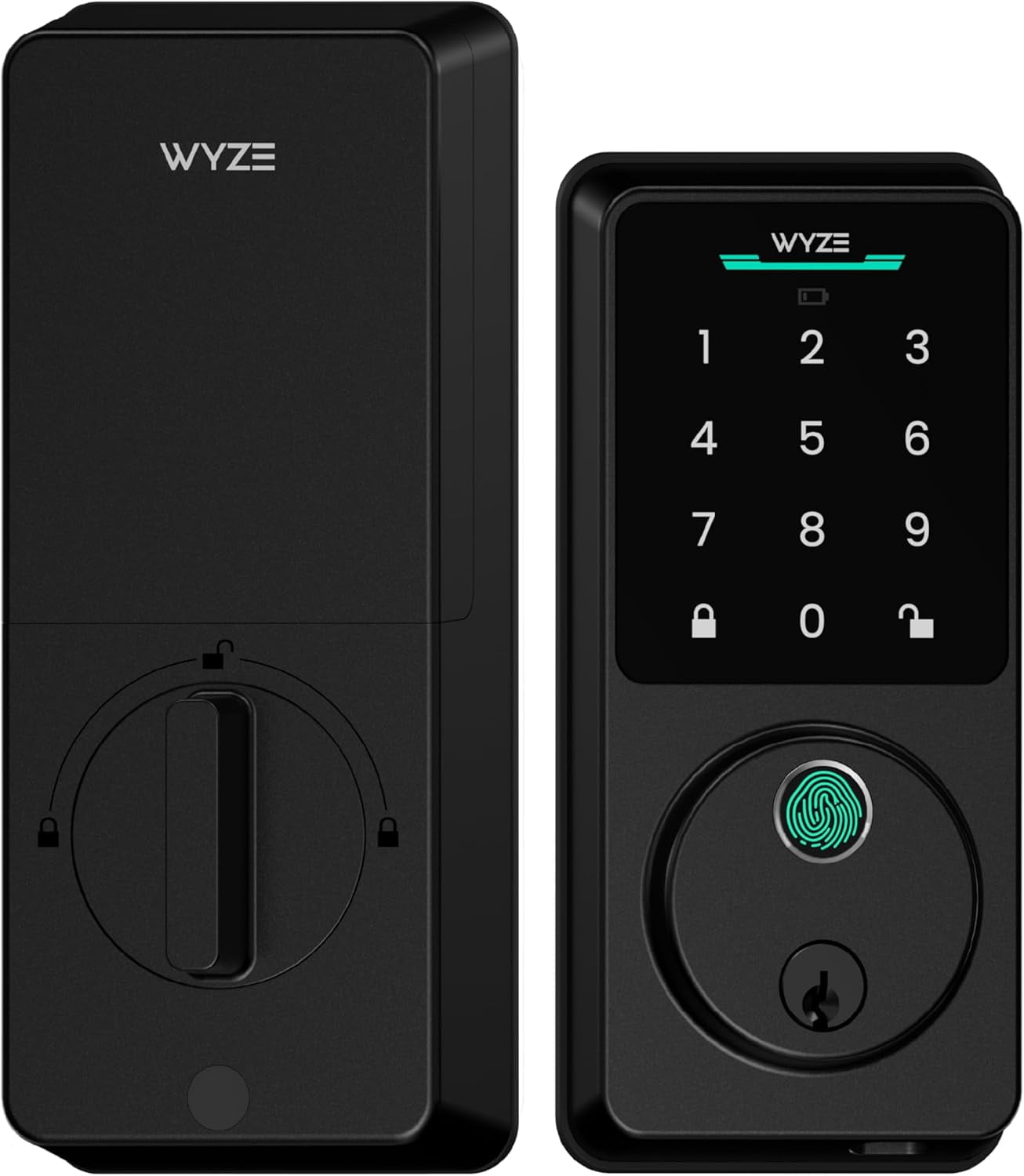 Lock Bolt v2, Smart Wi-Fi Deadbolt with Fingerprint Scanner, Keyless Entry, Keypad with 50 Passcodes, Built-in Wi-Fi 6, Auto-Lock, 8-Month Battery