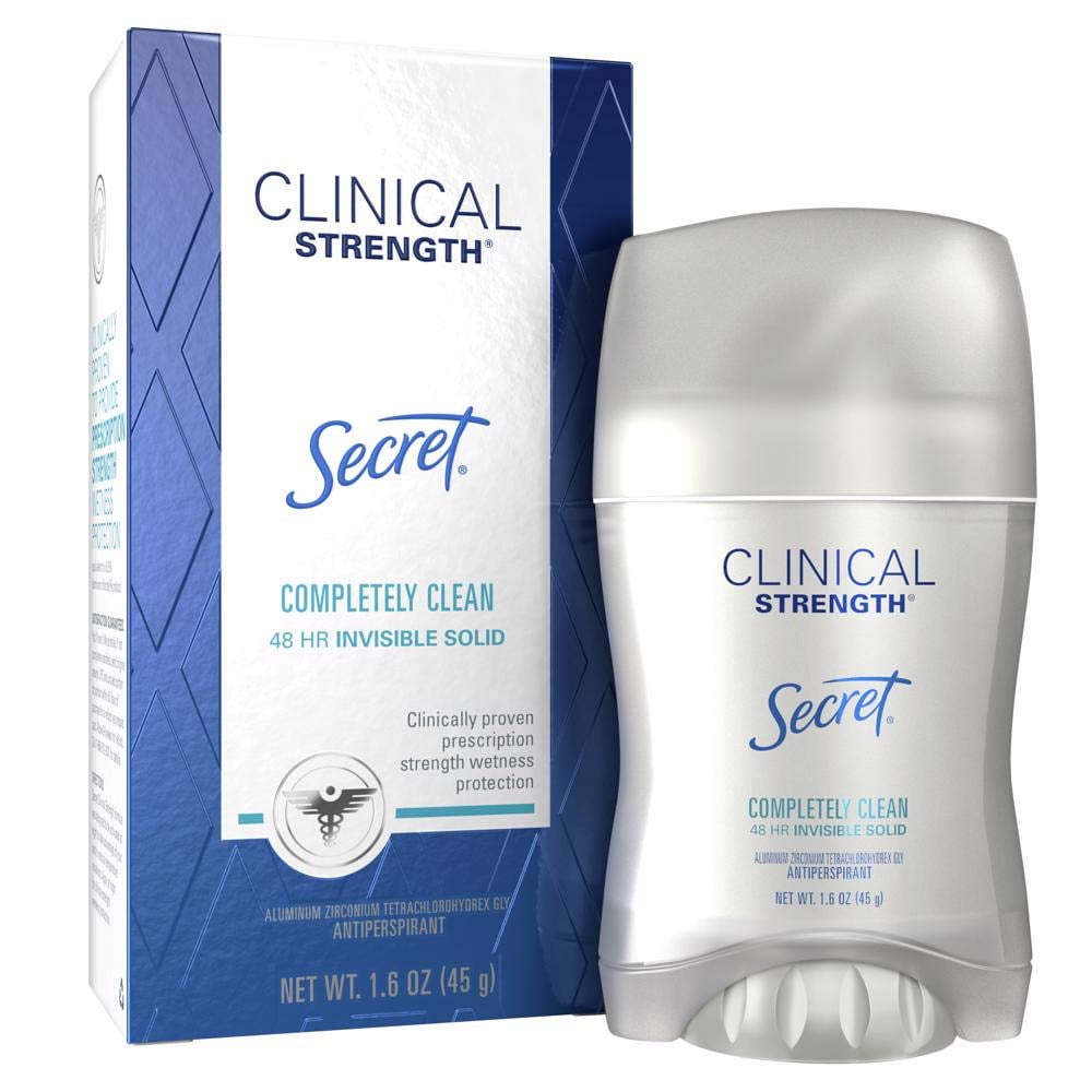 Clinical Strength Invisible Solid Antiperspirant &amp; Deodorant, Completely Clean 1.60 oz