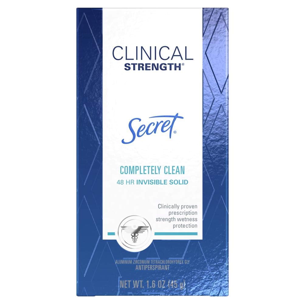 Clinical Strength Invisible Solid Antiperspirant &amp; Deodorant, Completely Clean 1.60 oz