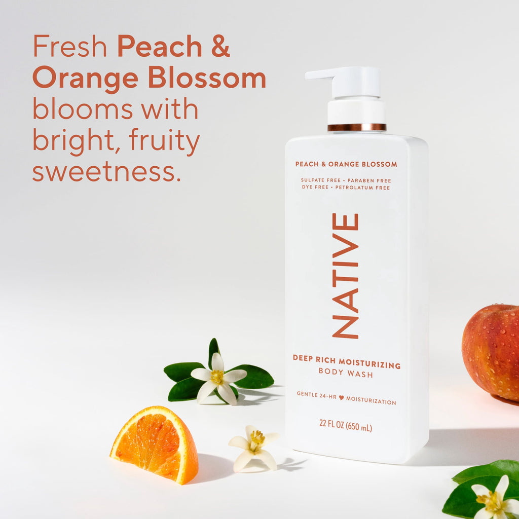 Moisturizing Body Wash Peach &amp; Orange Blossom, 22oz