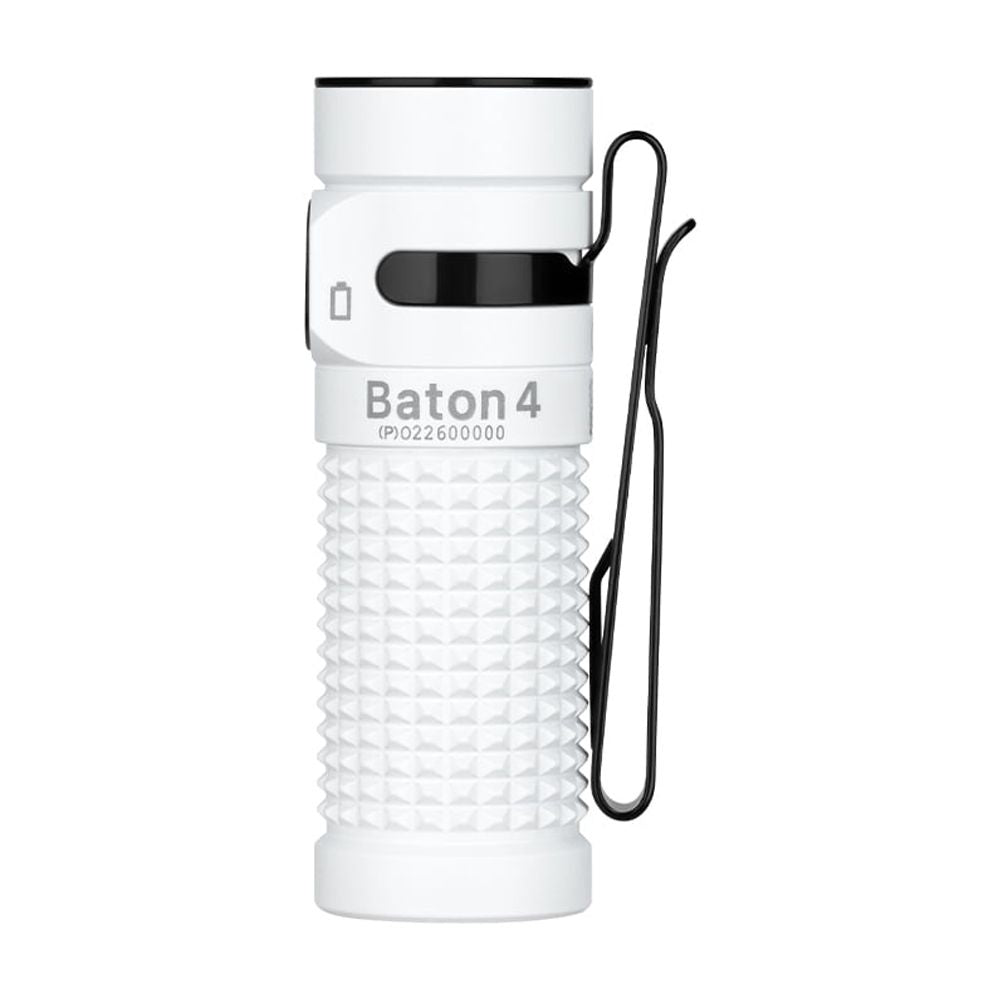 Baton4 Premium Edition EDC Flashlights 1300 Lumens with Type-C Charging Box, Powered by Battery, Small Bright Light IPX8 Waterproof for Emergencies, Outdoors (Orange)