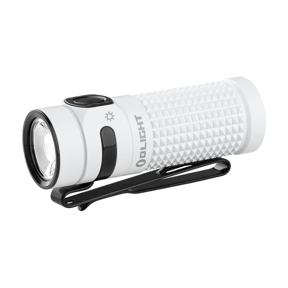 Baton4 Premium Edition EDC Flashlights 1300 Lumens with Type-C Charging Box, Powered by Battery, Small Bright Light IPX8 Waterproof for Emergencies, Outdoors (Orange)