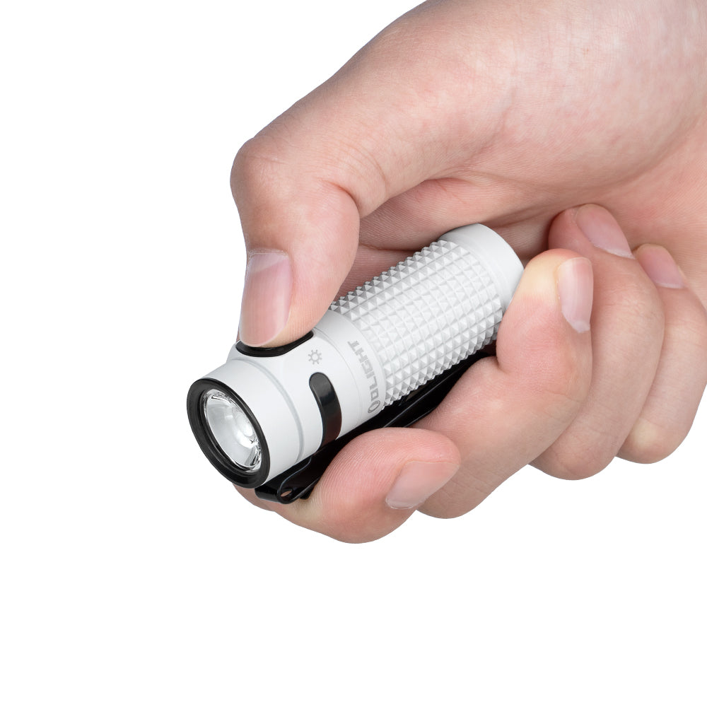 Baton4 Premium Edition EDC Flashlights 1300 Lumens with Type-C Charging Box, Powered by Battery, Small Bright Light IPX8 Waterproof for Emergencies, Outdoors (Orange)