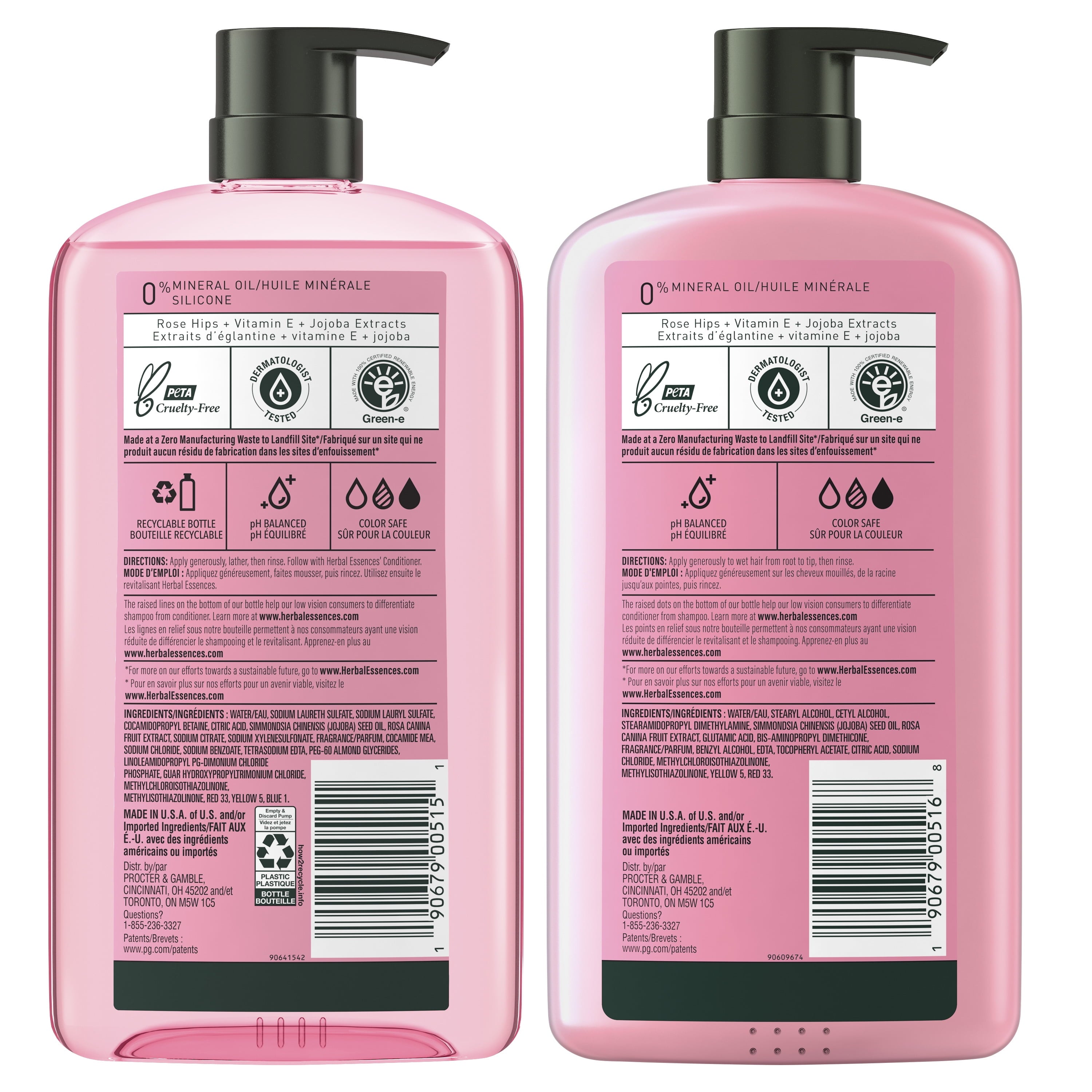 Smooth Rose Shampoo and Conditioner Hair Set, 29.2 oz