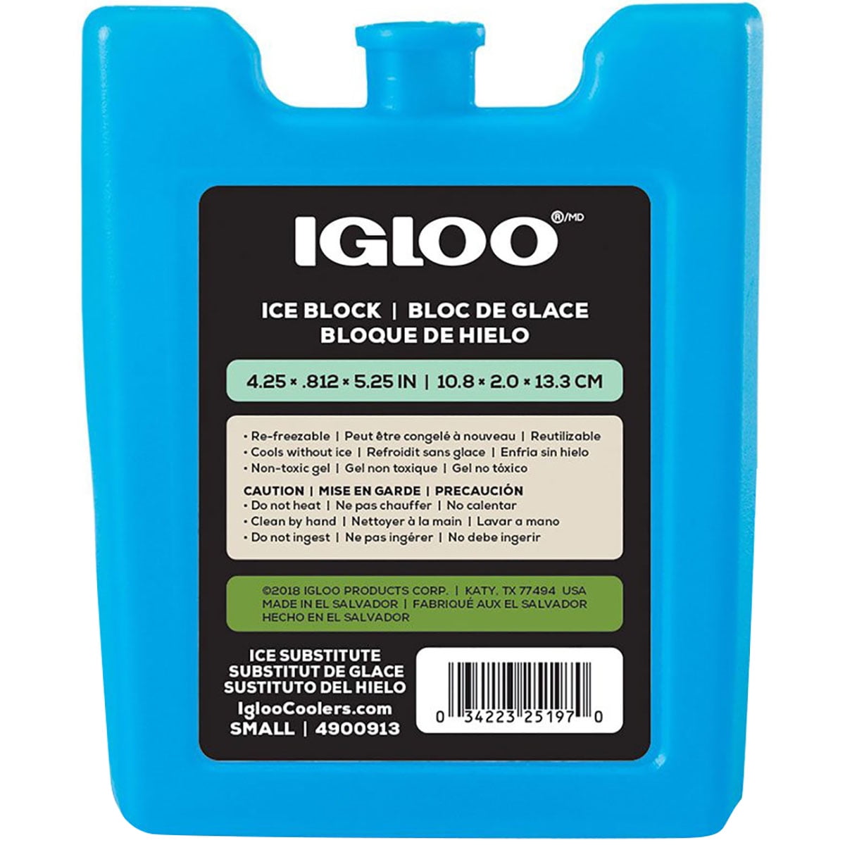 MaxCold Small Ice Freeze Block, Blue, Best Used for Snacks and Lunches to Keep Food Cool