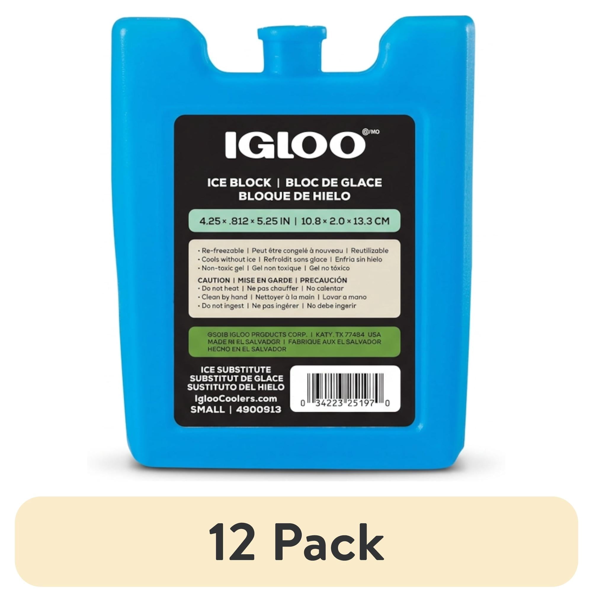MaxCold Small Ice Freeze Block, Blue, Best Used for Snacks and Lunches to Keep Food Cool