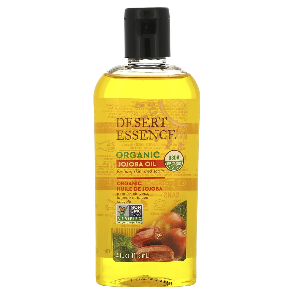 Organic Jojoba Oil, 4 Ounce Bottle
