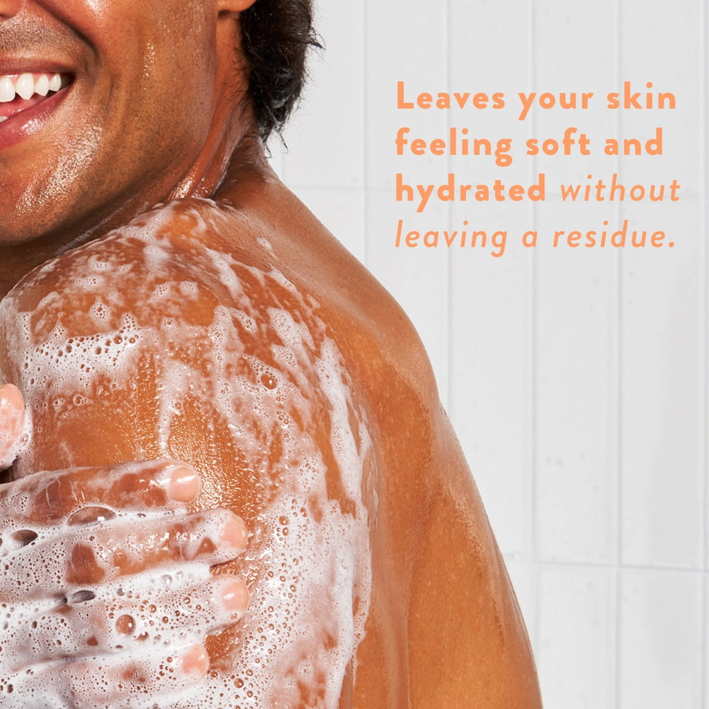 Body Wash, Sweet Peach &amp; Nectar, Sulfate Free, Naturally Derived Ingredients, 24hr Freshness, for Women &amp; Men, 18 fl oz