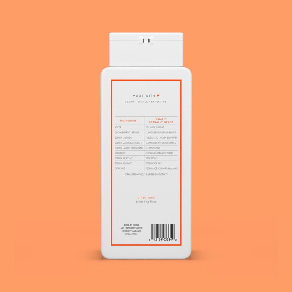 Body Wash, Sweet Peach &amp; Nectar, Sulfate Free, Naturally Derived Ingredients, 24hr Freshness, for Women &amp; Men, 18 fl oz
