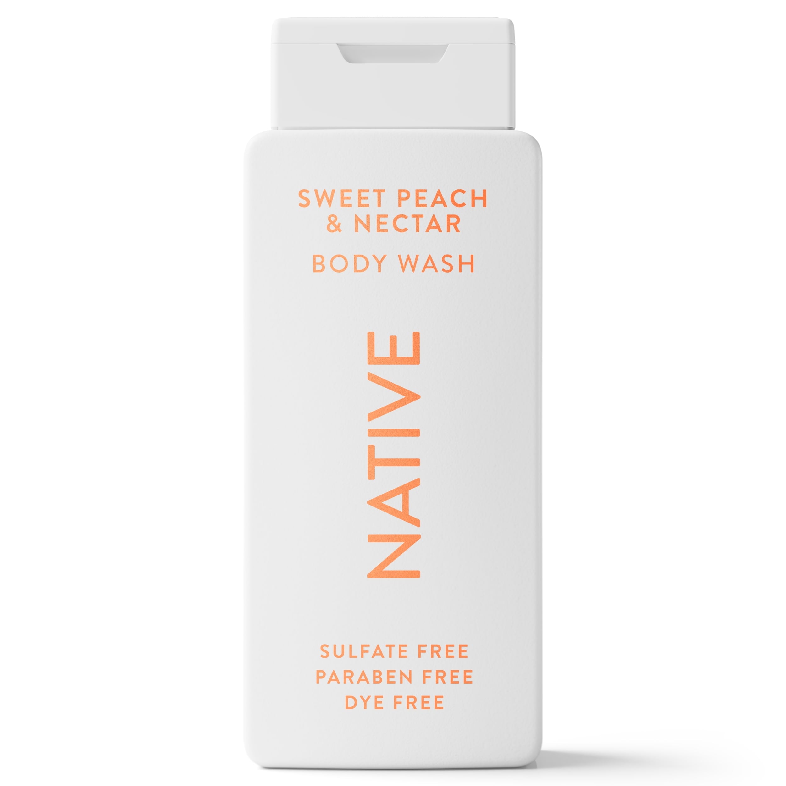 Body Wash, Sweet Peach &amp; Nectar, Sulfate Free, Naturally Derived Ingredients, 24hr Freshness, for Women &amp; Men, 18 fl oz