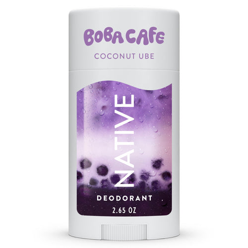Aluminum Free Deodorant, Limited Edition Coconut Ube, 72 Hour Odor Protection, for Women and Men, Boba Café, 2.65oz