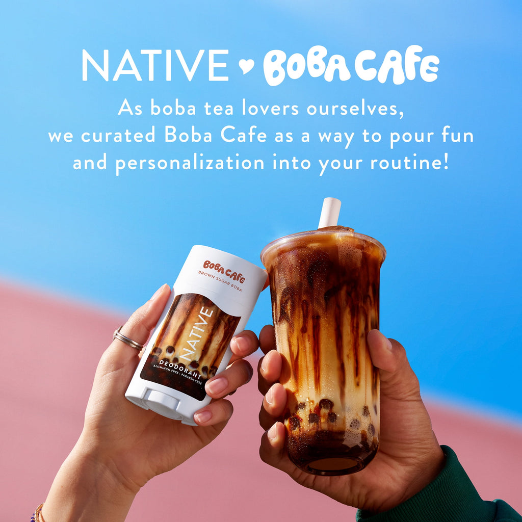 Aluminum Free Deodorant, Limited Edition Coconut Ube, 72 Hour Odor Protection, for Women and Men, Boba Café, 2.65oz