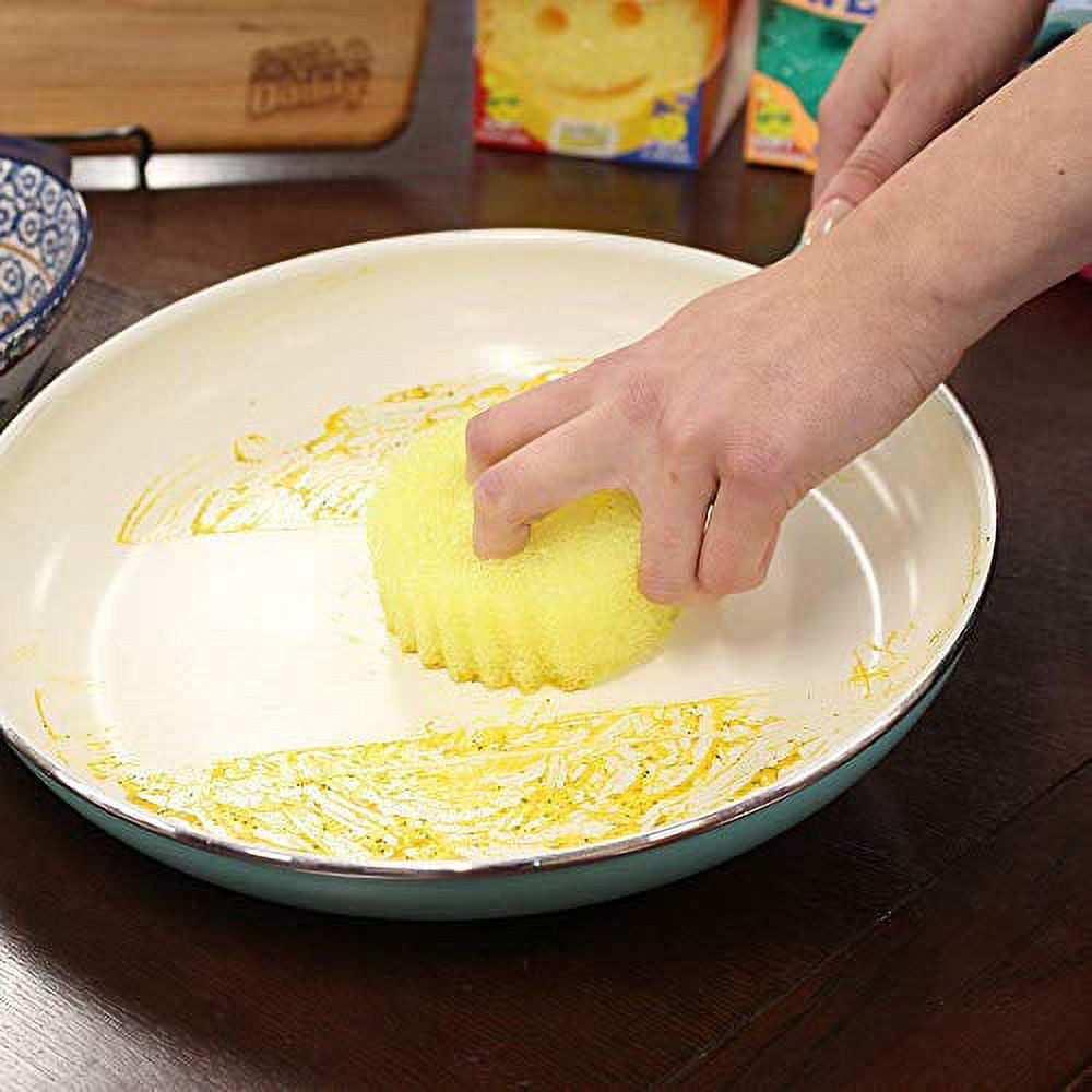 Original Scratch Free FlexTexture Scrubbing Sponge, Yellow