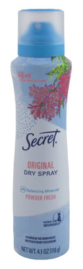 Deodorant Dry Spray Original Powder Fresh 4.1oz