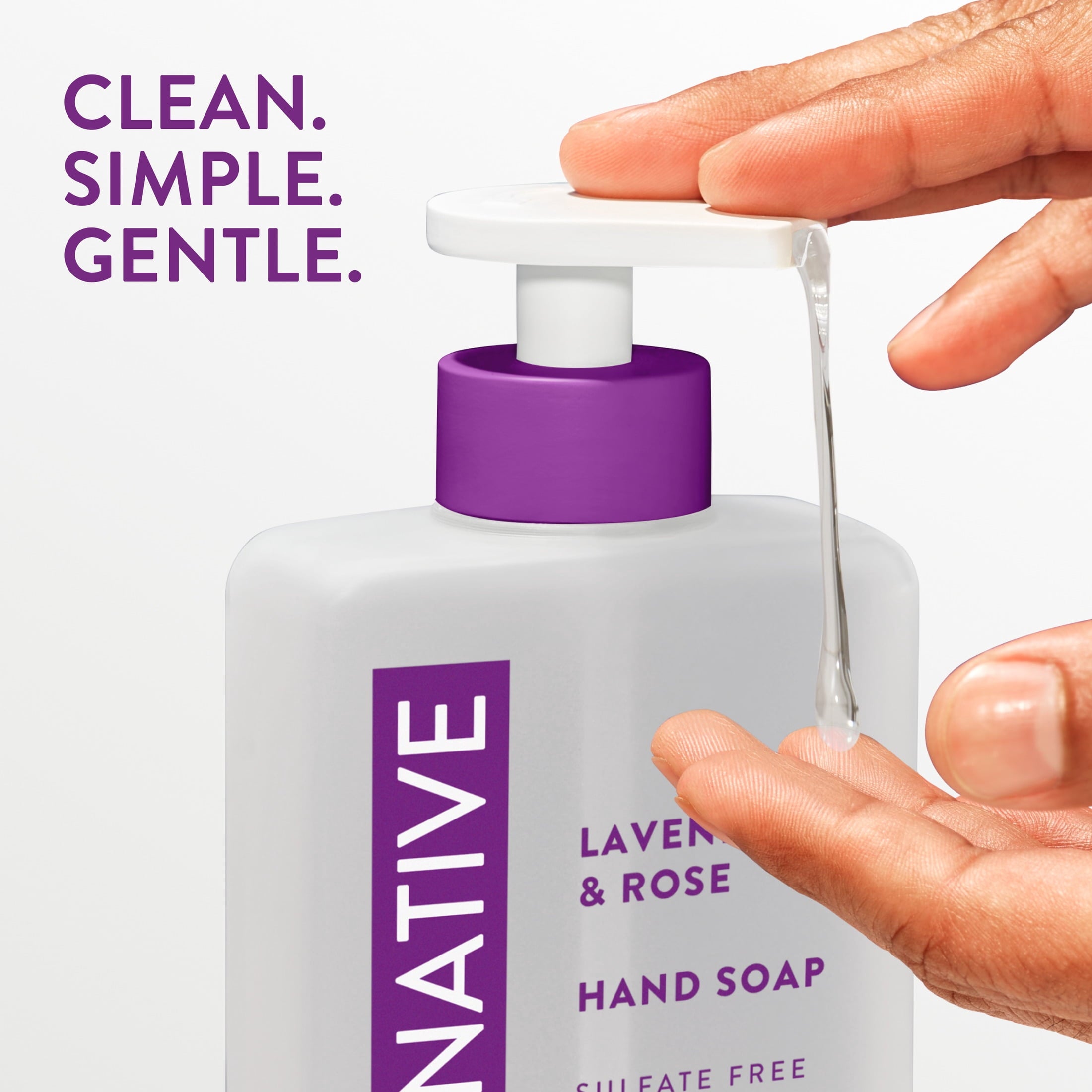 Liquid Hand Soap, Cherry &amp; Vanilla Macaron, Non-drying, Naturally Derived Cleansers, Sulfate Free, 13 fl oz