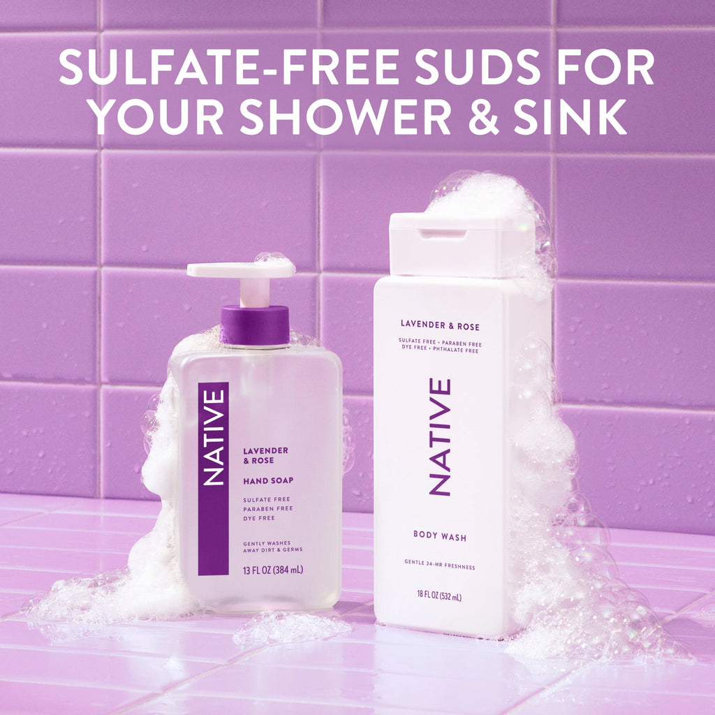 Liquid Hand Soap, Cherry &amp; Vanilla Macaron, Non-drying, Naturally Derived Cleansers, Sulfate Free, 13 fl oz