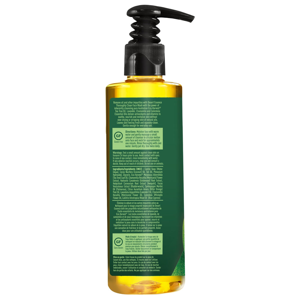 Throughly Clean Tea Tree Oil Face Wash 8 oz Liquid