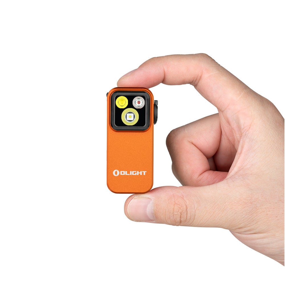 Oclip Pro EDC Flashlight Clip-on Light, Rechargeable 500 Lumens with Three Lighting Solutions Type-C Charging, Magnetic Flash Lights for Signaling, Cycling, Outdoor or Indoor Use(Black)