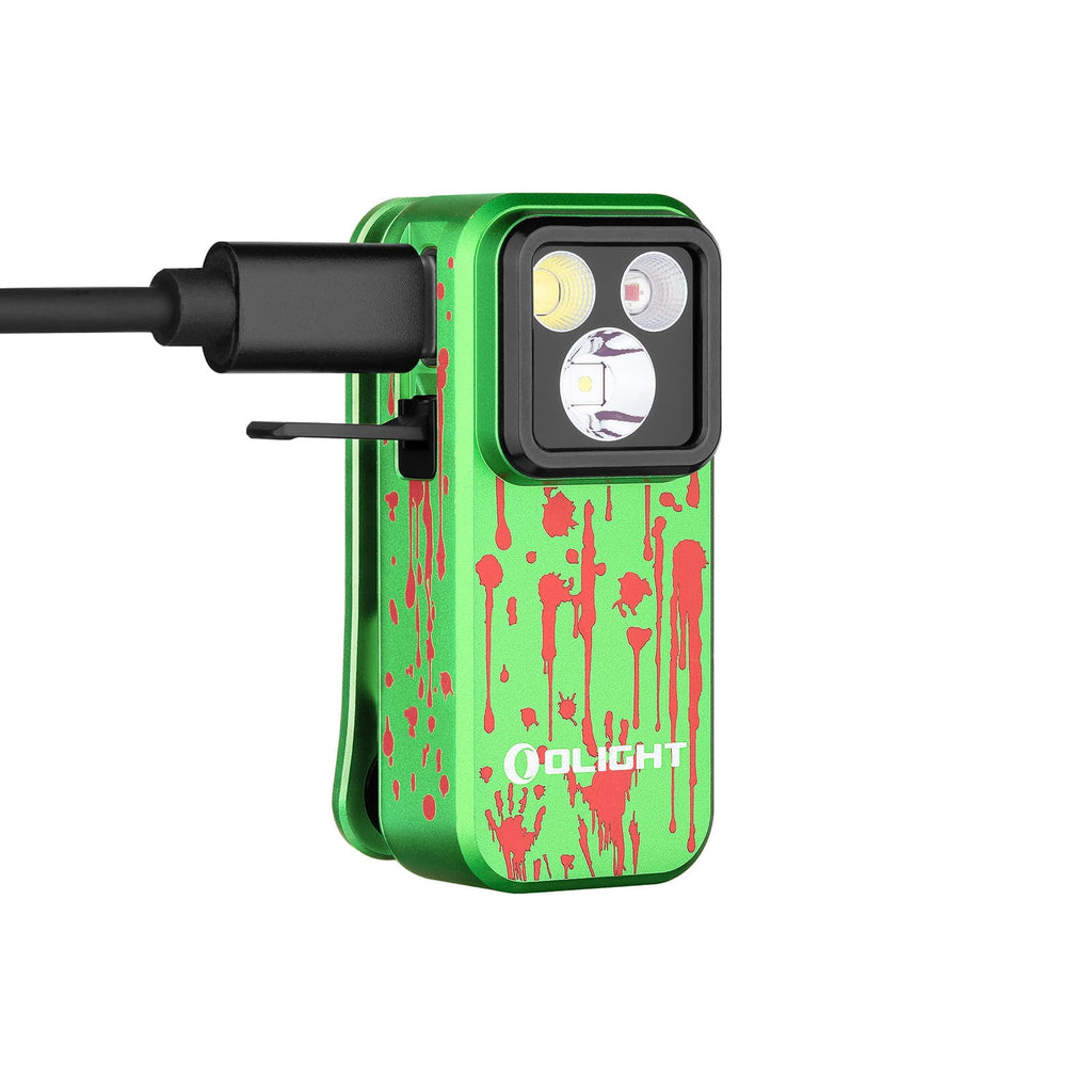 Oclip Pro EDC Flashlight Clip-on Light, Rechargeable 500 Lumens with Three Lighting Solutions Type-C Charging, Magnetic Flash Lights for Signaling, Cycling, Outdoor or Indoor Use(Black)