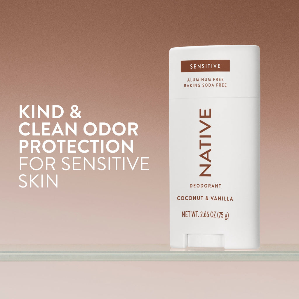 Deodorant, Sensitive, Aluminum Free, Coconut &amp; Vanilla, for Women and Men, 2.65 oz
