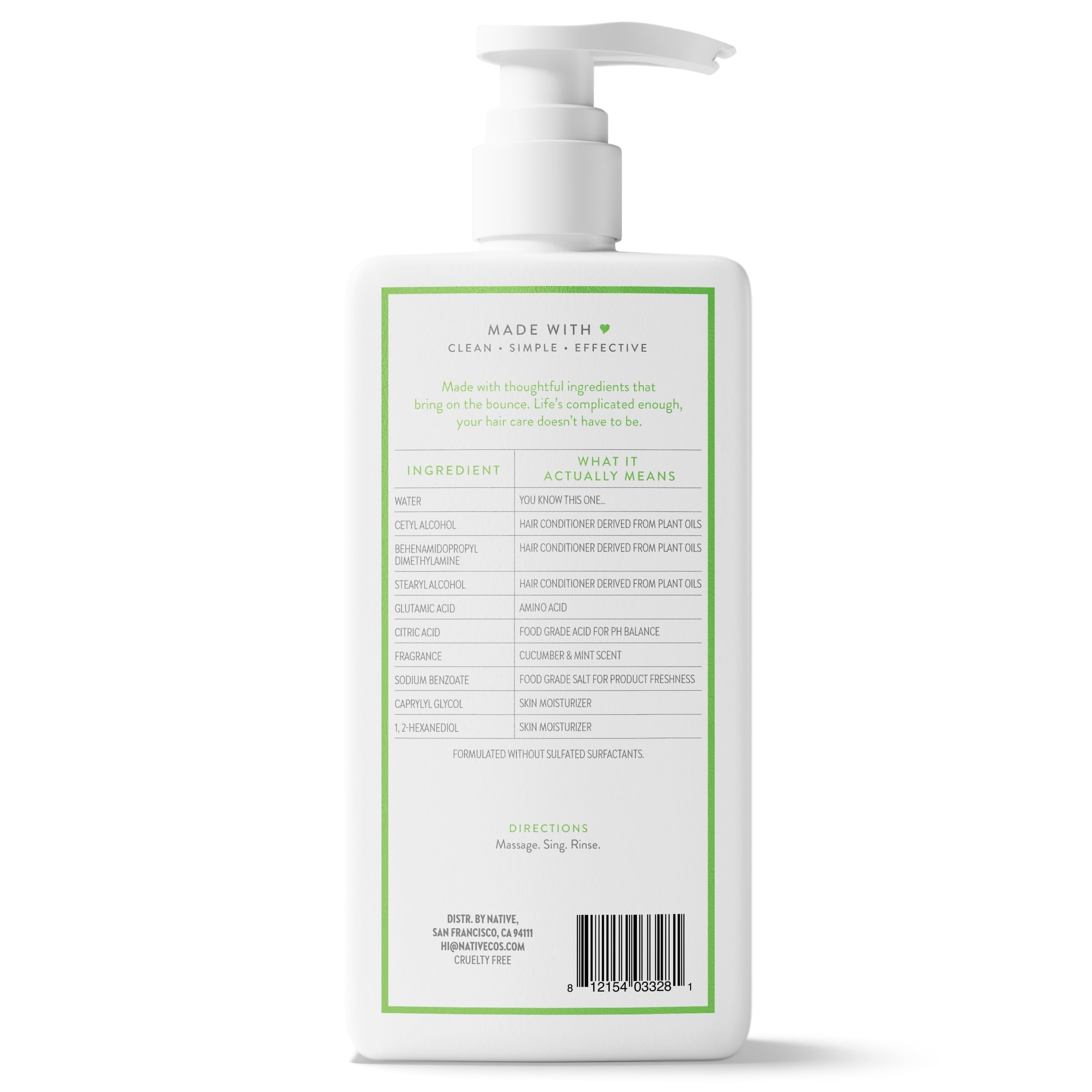 Volumizing Conditioner Cucumber and Mint 16.5 fl oz