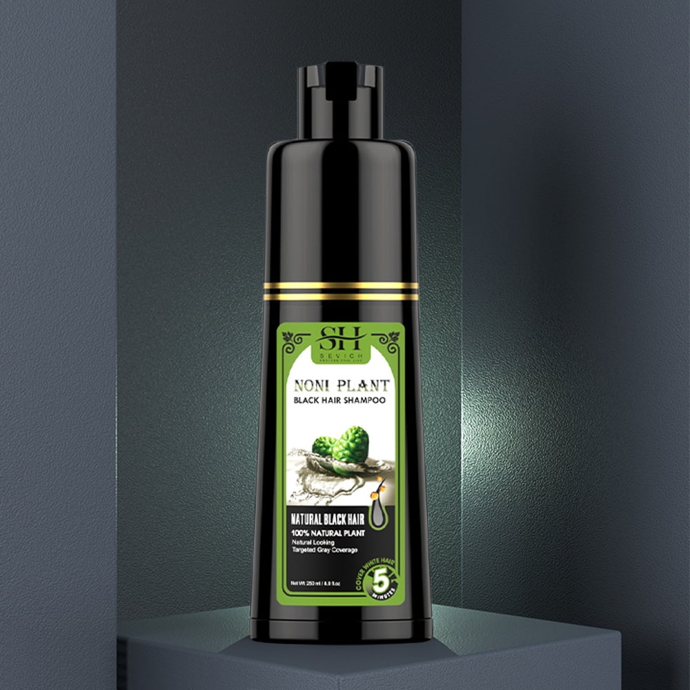 Black Hair Dye Shampoo Fast Instant Magic 3 in 1 Hair Dye Shampoo 250ml Plant Essence Permanent Black Hair Color Dye Shampoo For Women Men Cover Gray White Hair