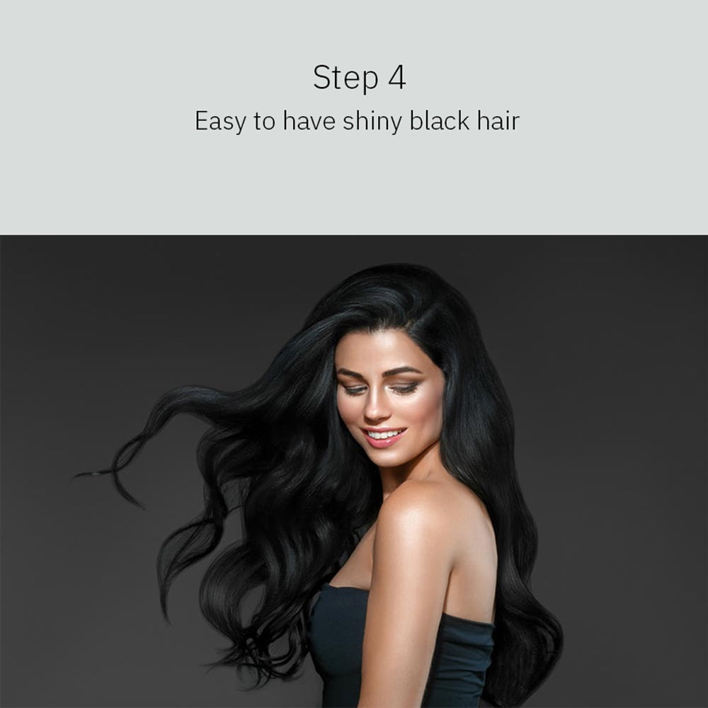 Black Hair Dye Shampoo Fast Instant Magic 3 in 1 Hair Dye Shampoo 250ml Plant Essence Permanent Black Hair Color Dye Shampoo For Women Men Cover Gray White Hair