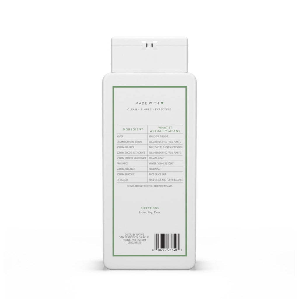 Limited Edition Winter Cashmere Body Wash 18 oz