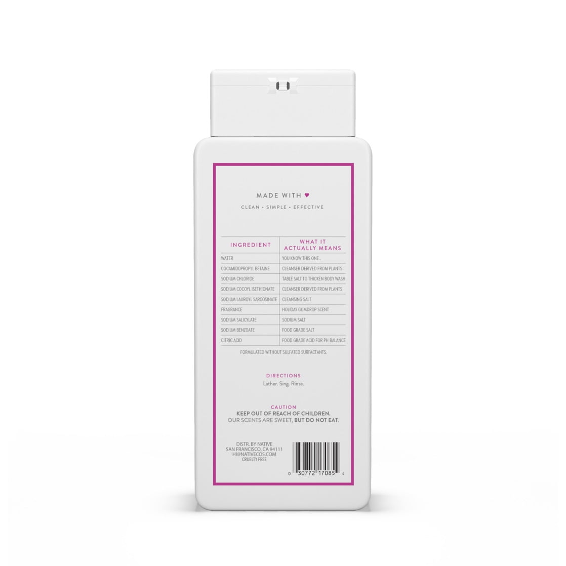 Limited Edition Winter Cashmere Body Wash 18 oz