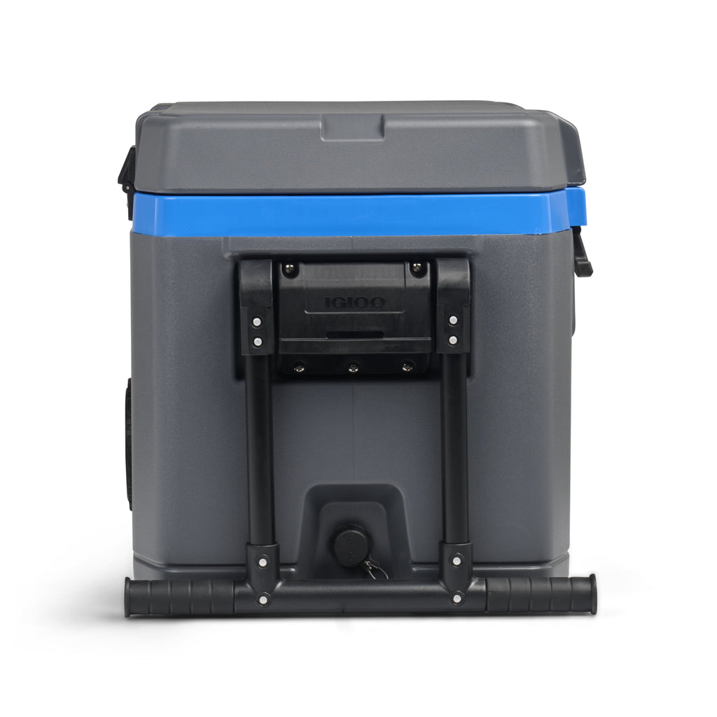 72 QT Overland Ice Chest Cooler with Wheels, Gray and Sneaky Blue