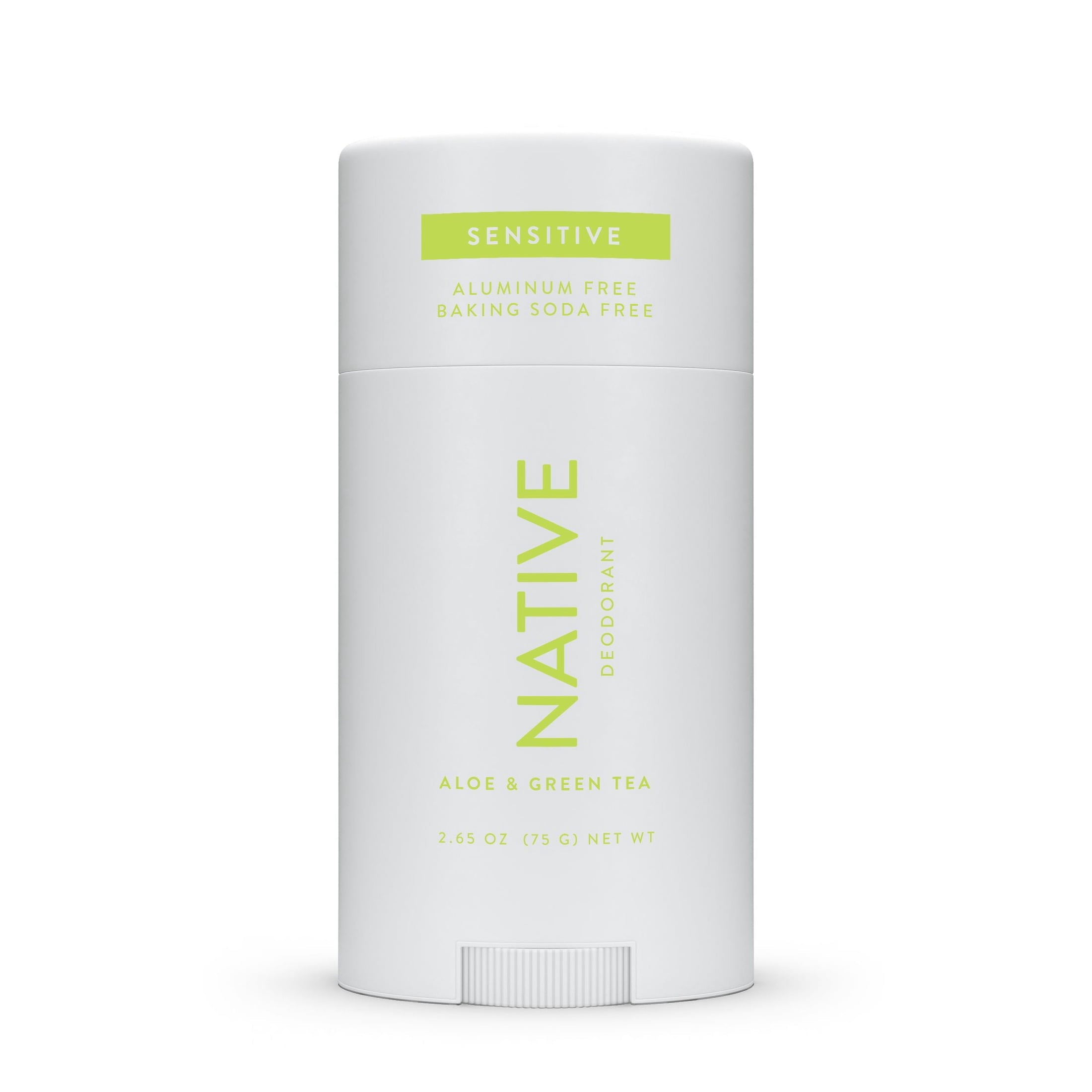 Sensitive Deodorant For Women, Aluminum Free Deodorant Stick, Aloe &amp; Green Tea, 2.65oz