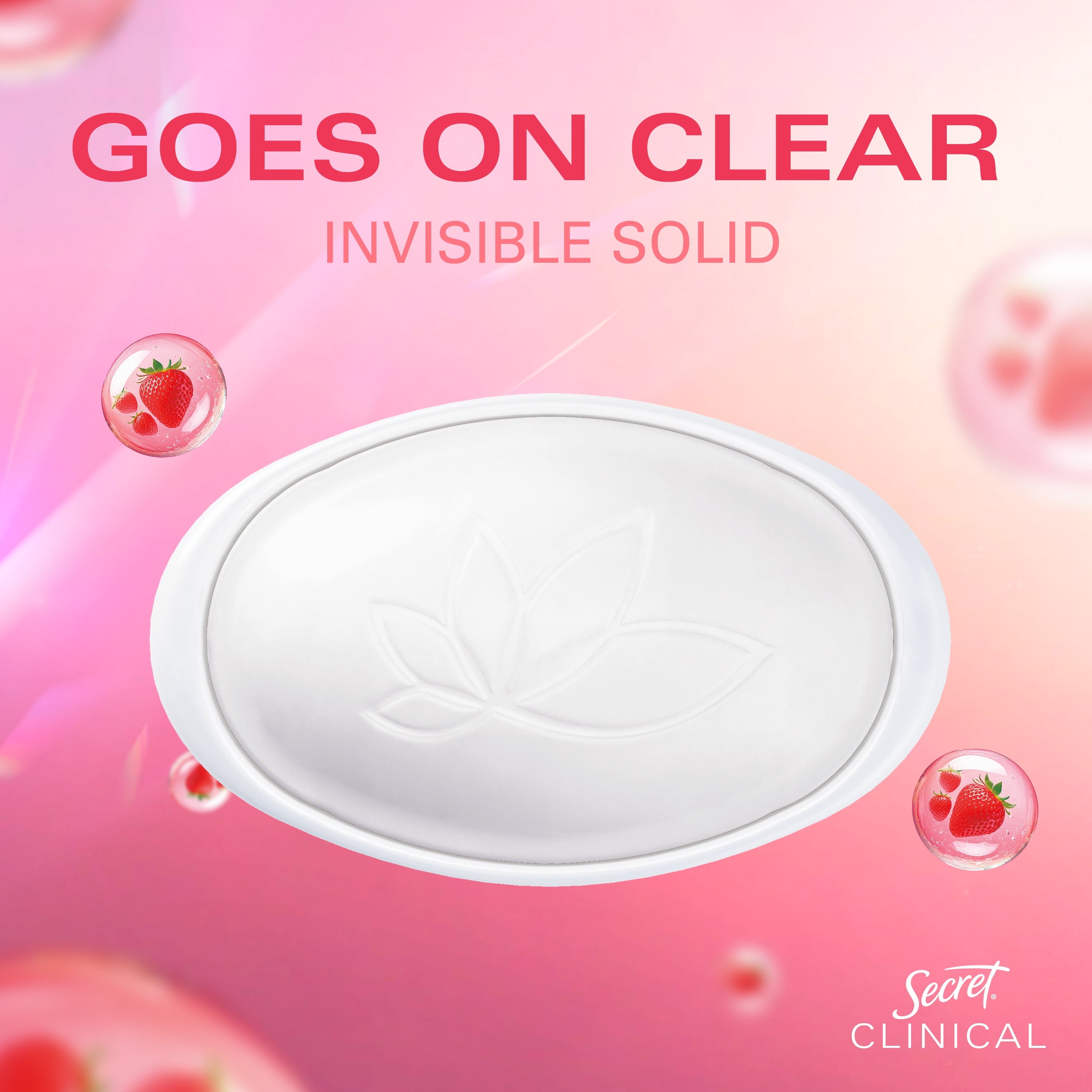 Clinical 72 HR l Invisible Solid Antiperspirant Mandarin Fizz with Pro-Hyaluronic Power 1.6 oz