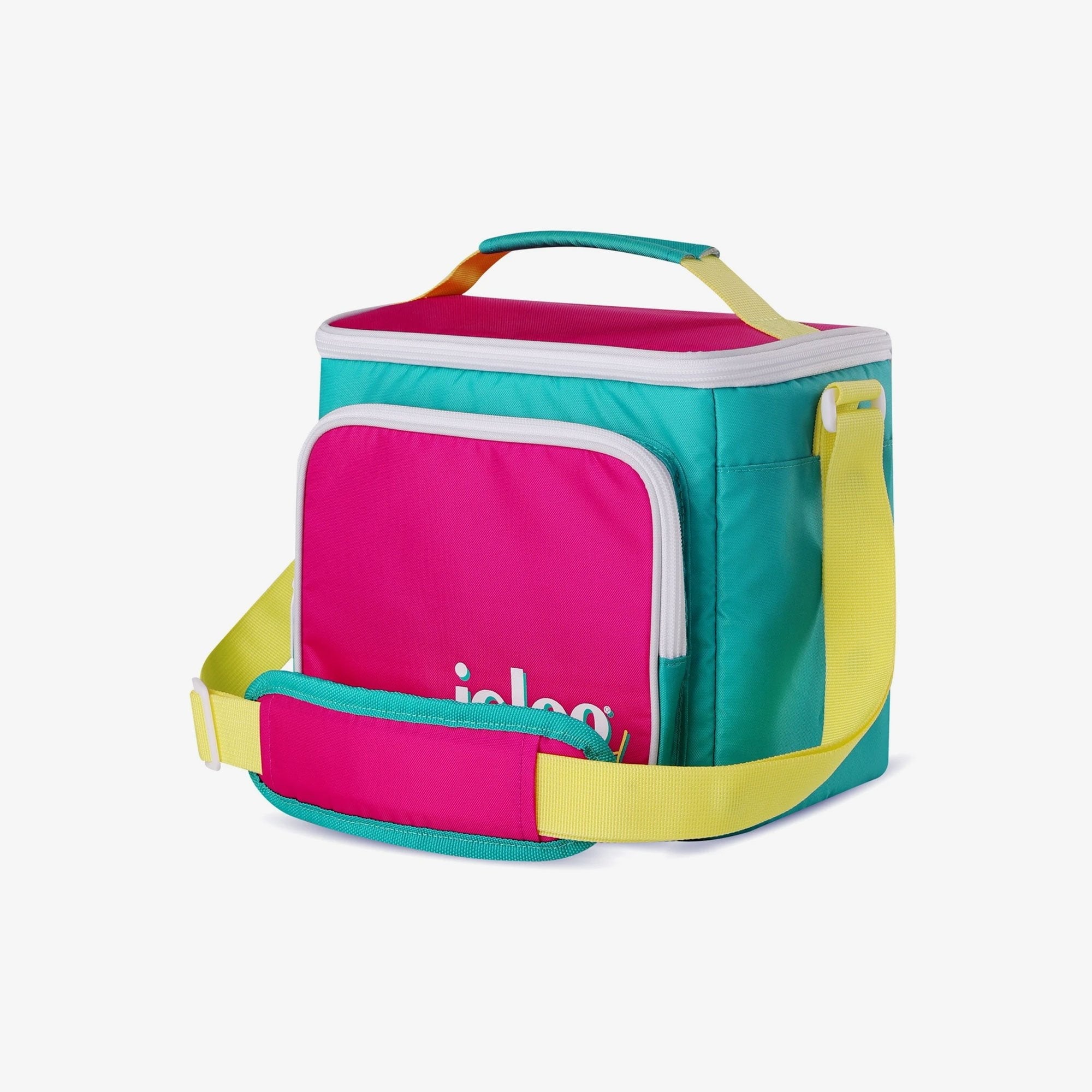 Igloo 9 can Retro Square Lunch Cooler Bag, Lilac Breeze and Light Blue