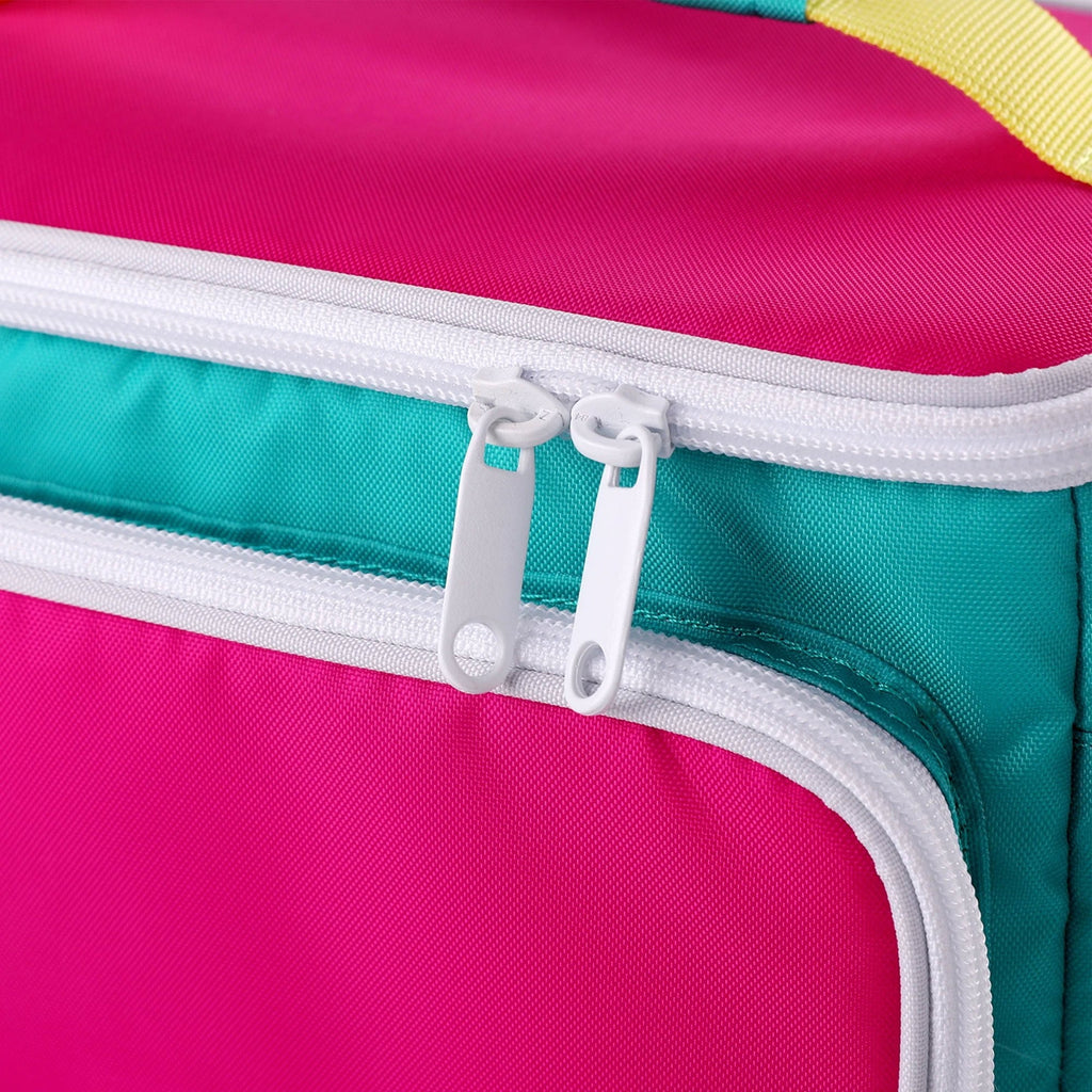 Igloo 9 can Retro Square Lunch Cooler Bag, Lilac Breeze and Light Blue