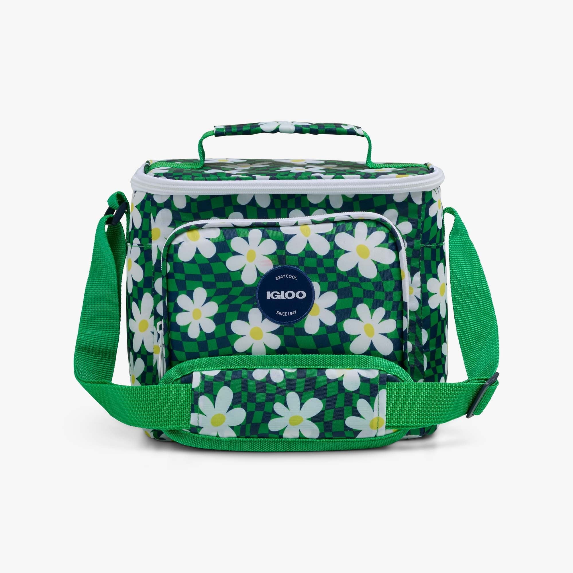 Igloo 9 can Retro Square Lunch Cooler Bag, Lilac Breeze and Light Blue