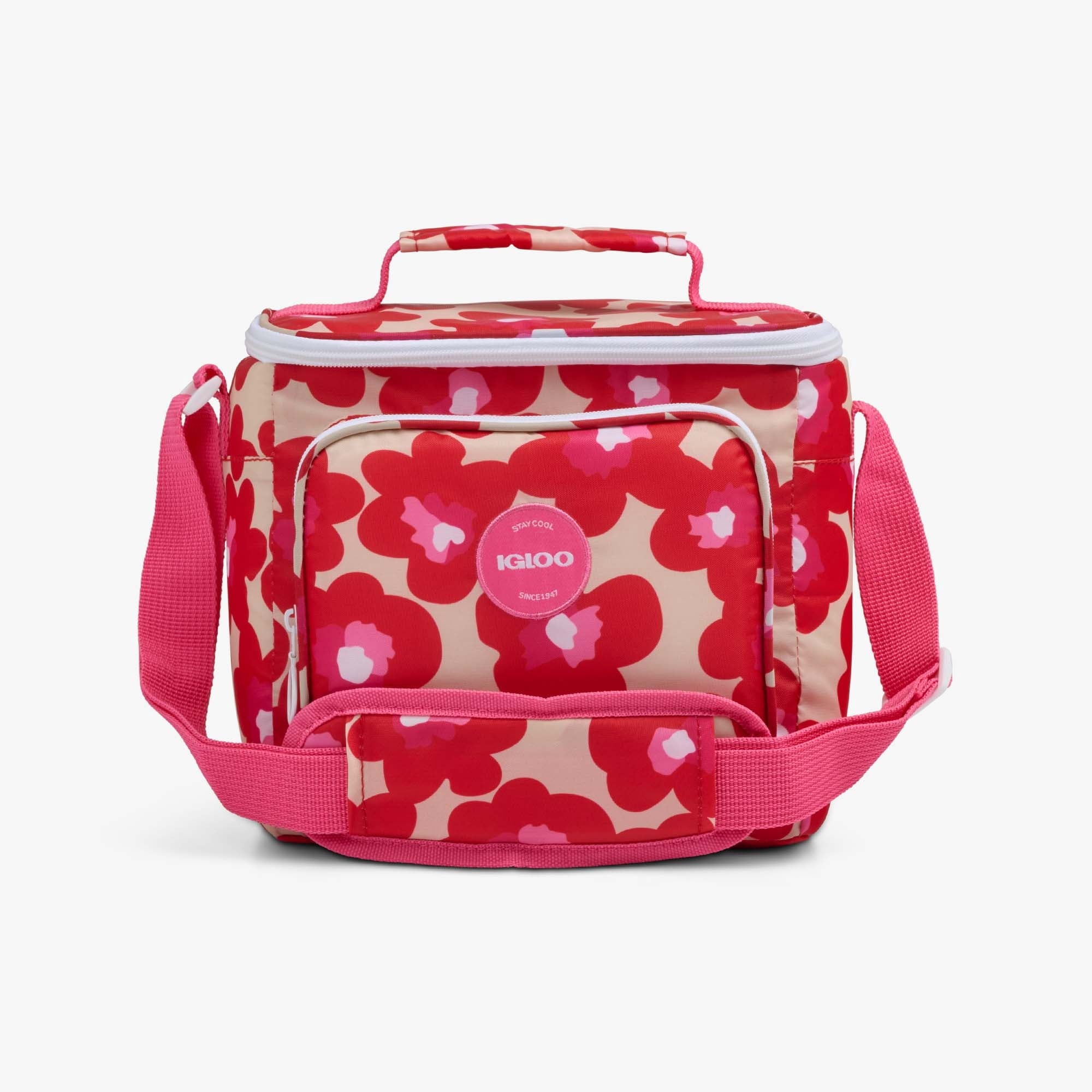 Igloo 9 can Retro Square Lunch Cooler Bag, Lilac Breeze and Light Blue