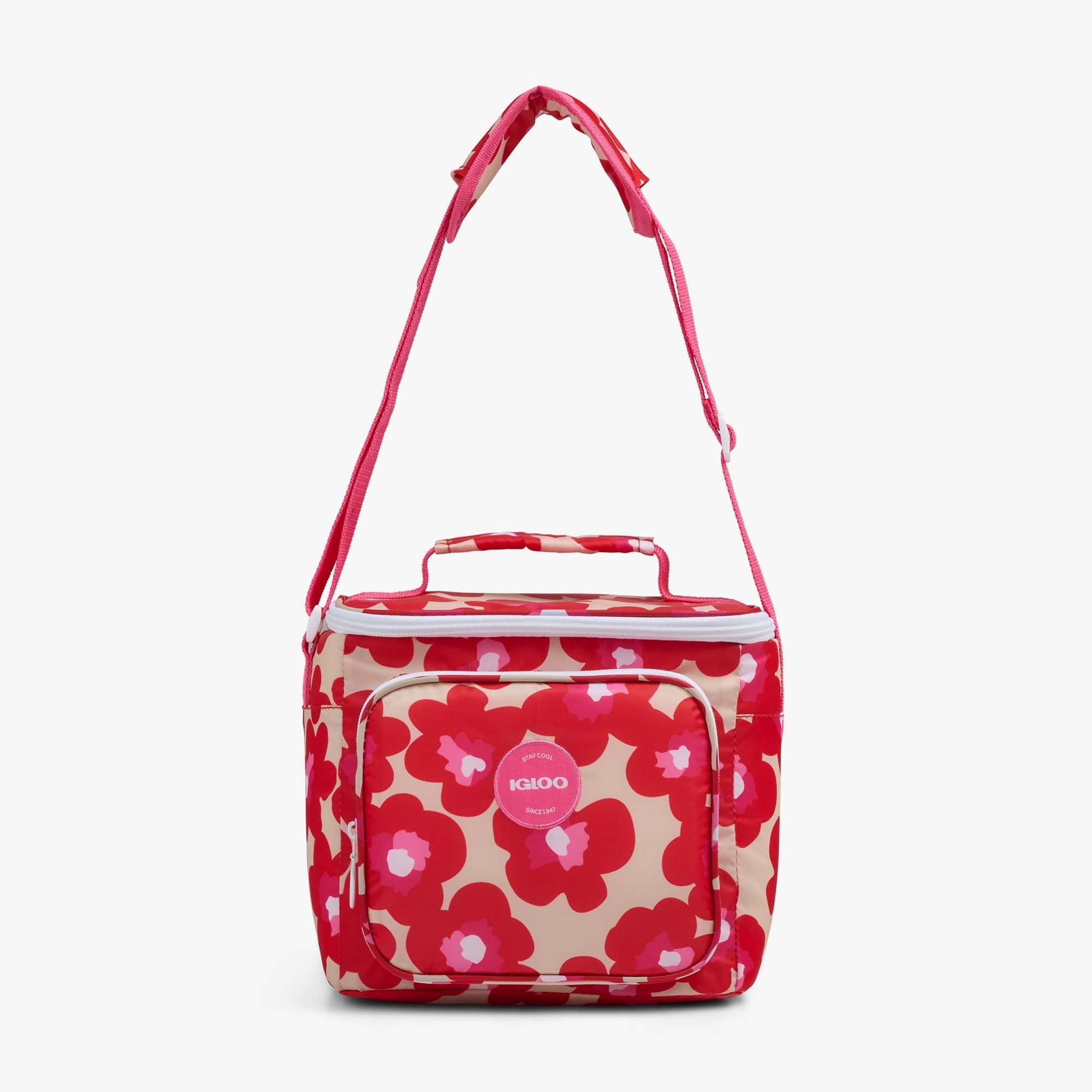 Igloo 9 can Retro Square Lunch Cooler Bag, Lilac Breeze and Light Blue