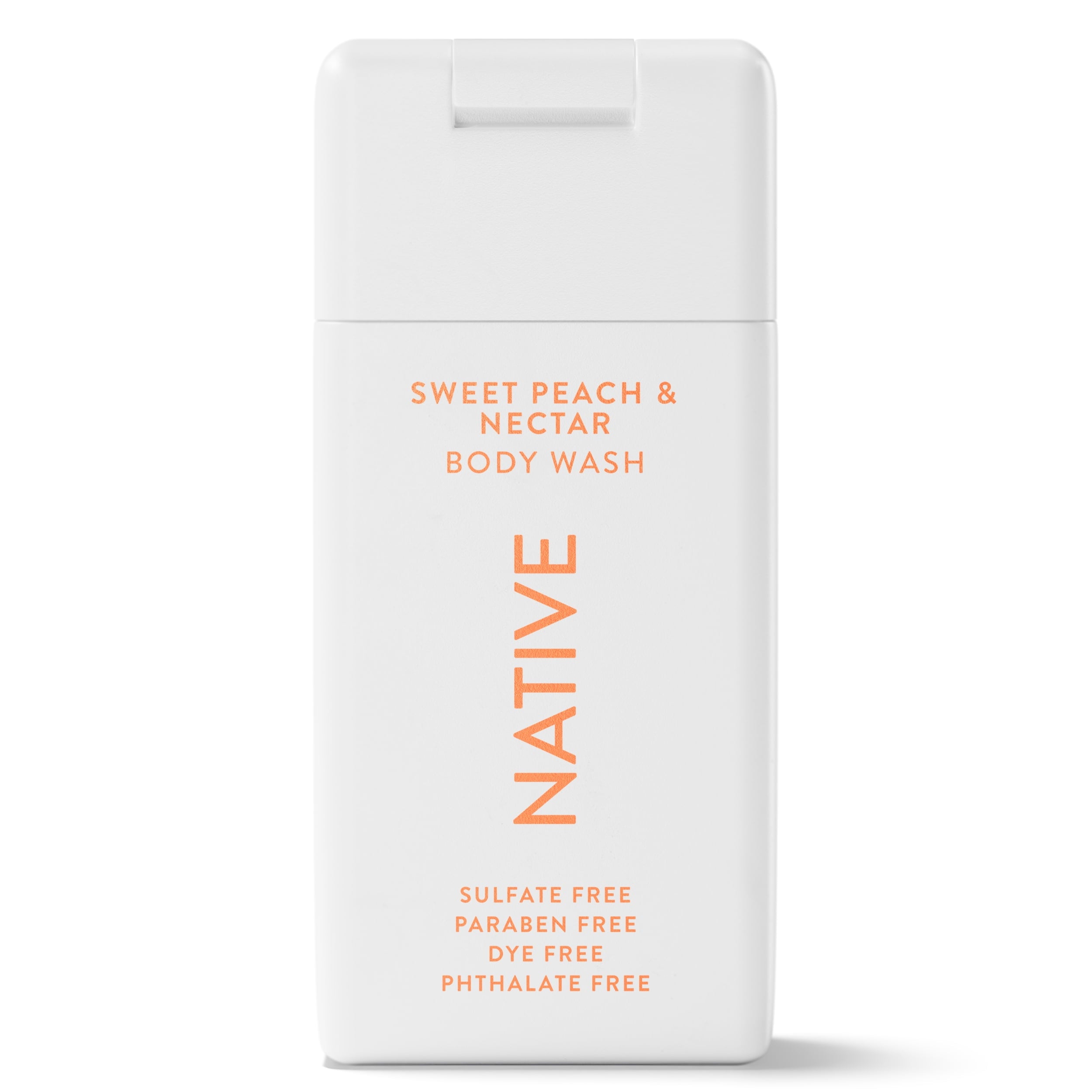 Body Wash, Sweet Peach &amp; Nectar, Sulfate Free, Naturally Derived Ingredients, 24hr Freshness, for Women &amp; Men, 3 fl oz