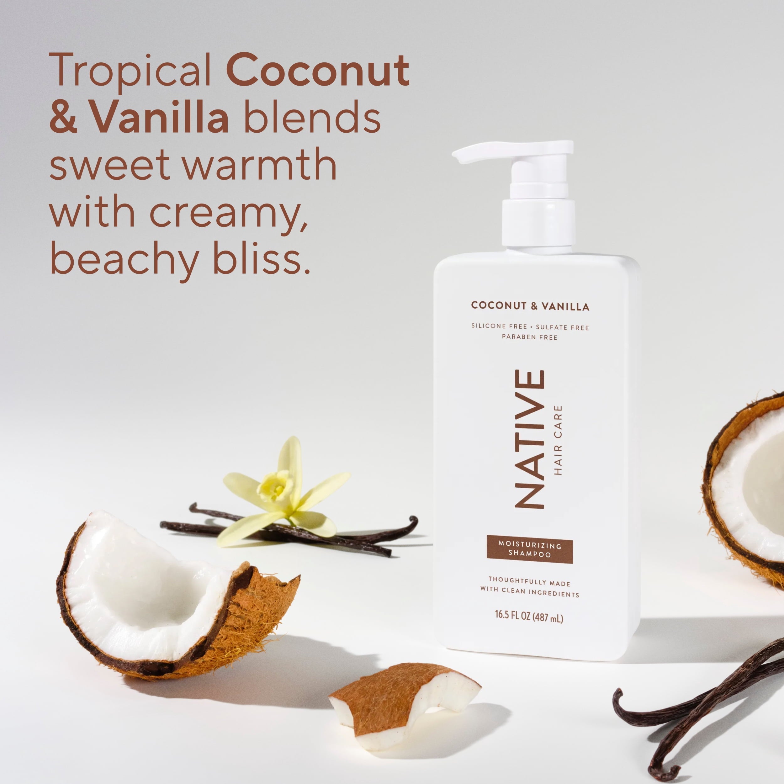 Moisturizing Shampoo Coconut and Vanilla 16.5 fl oz