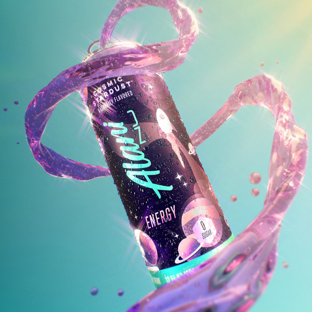 Sugar Free Energy Drink, Cosmic Stardust, 12 fl oz, 12 Pack, Cans, 200mg Caffeine