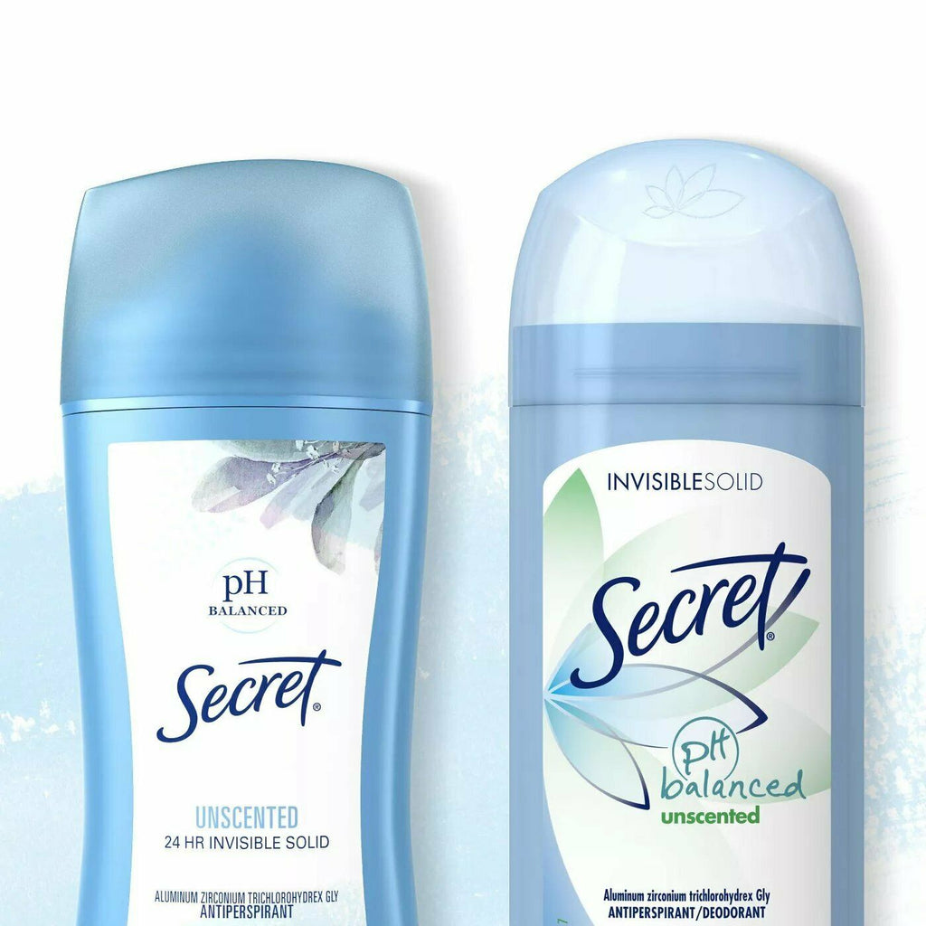 Invisible Solid Antiperspirant Deodorant Unscented 2.6 oz, Pack of 6