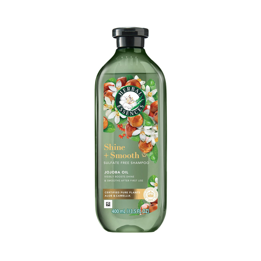 Shine + Smooth Jojoba Oil Sulfate Free Shampoo, 13.5 fl oz