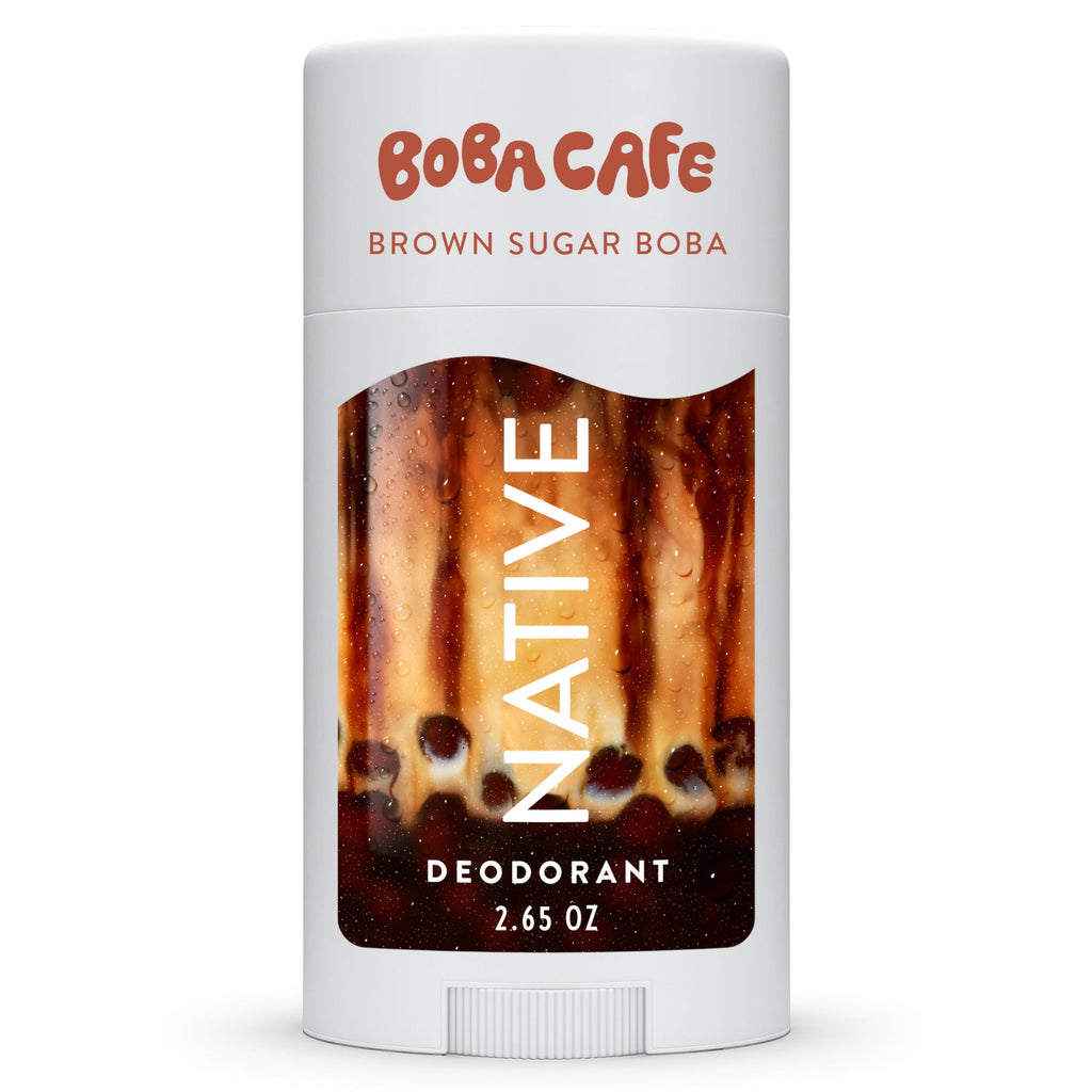 Aluminum Free Deodorant, Limited Edition Brown Sugar Boba, 72 Hour Odor Protection, for Women and Men, Boba Café, 2.65oz