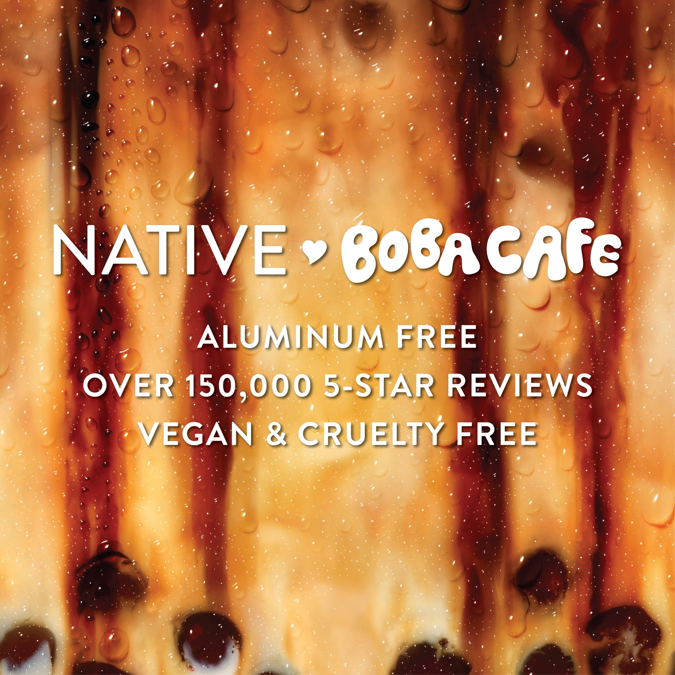 Aluminum Free Deodorant, Limited Edition Brown Sugar Boba, 72 Hour Odor Protection, for Women and Men, Boba Café, 2.65oz