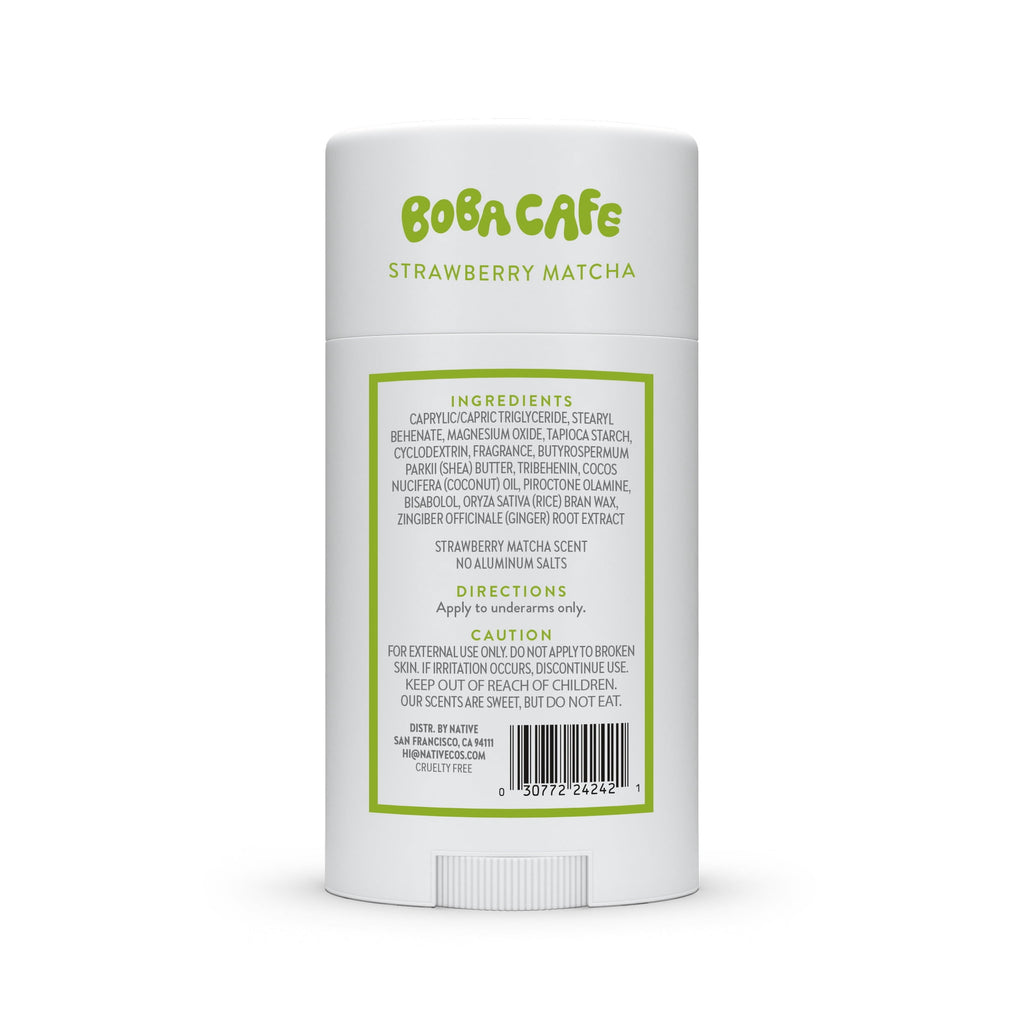 Aluminum Free Deodorant, Limited Edition Brown Sugar Boba, 72 Hour Odor Protection, for Women and Men, Boba Café, 2.65oz