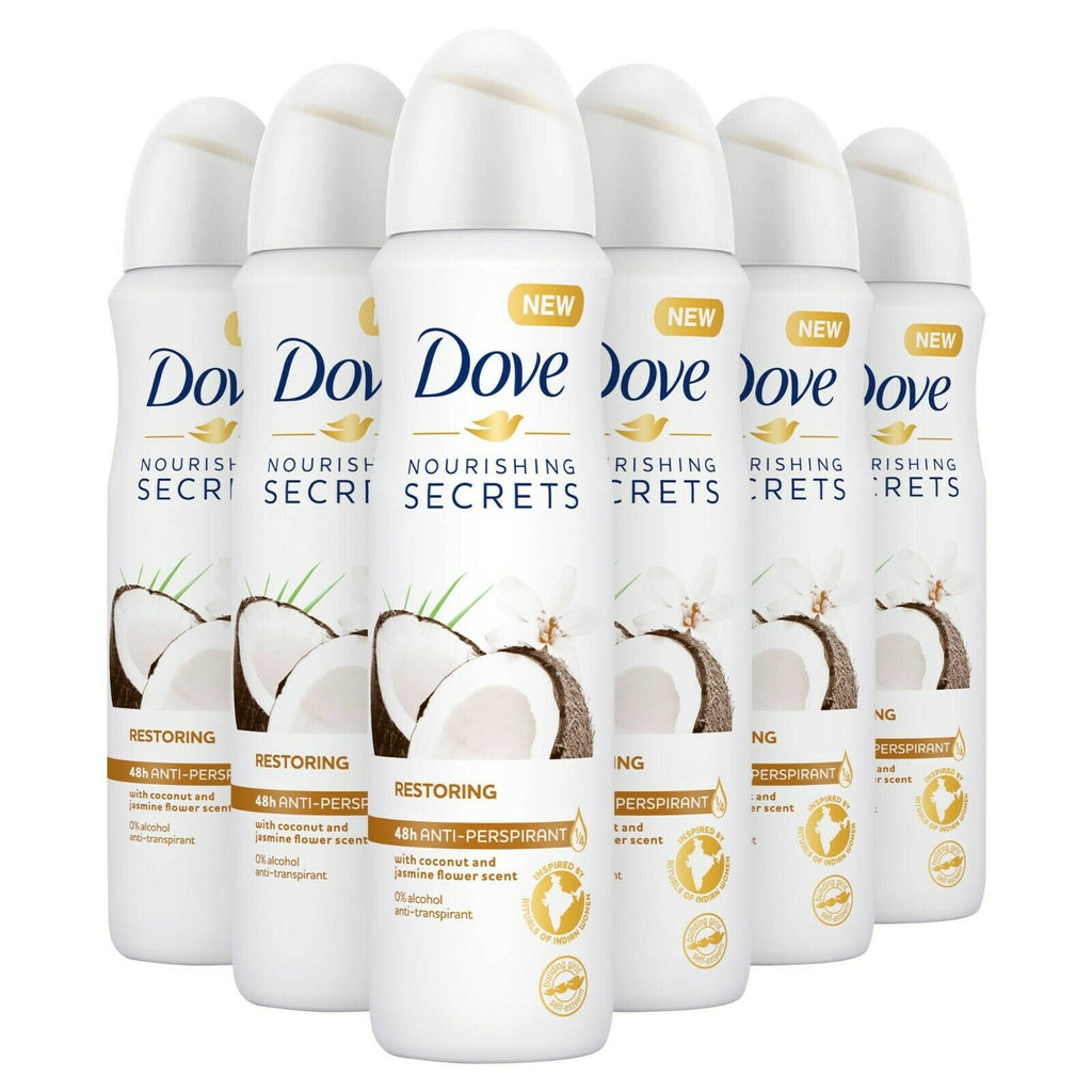 Nourishing Secrets Coconut Jasmine Antiperspirant 48HR Deo Spray, 250ML 8.45 oz
