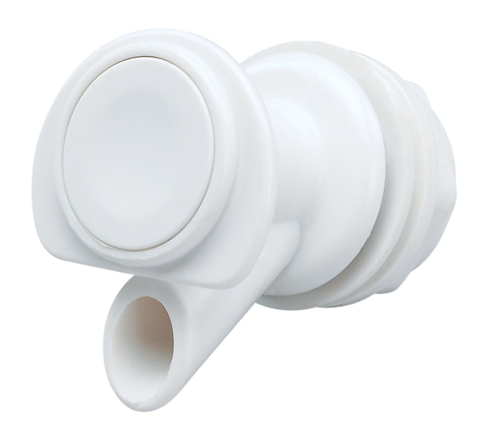 Series 400 White Plastic Replacement Push-Button Spigot Fits 1 2 3 4 &amp; 10 gal Coolers