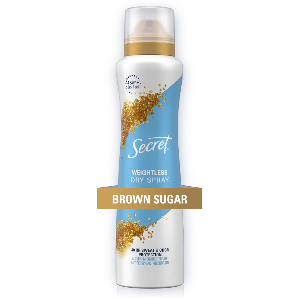 Dry Spray Antiperspirant Deodorant for Women, Brown Sugar, 4.1oz.