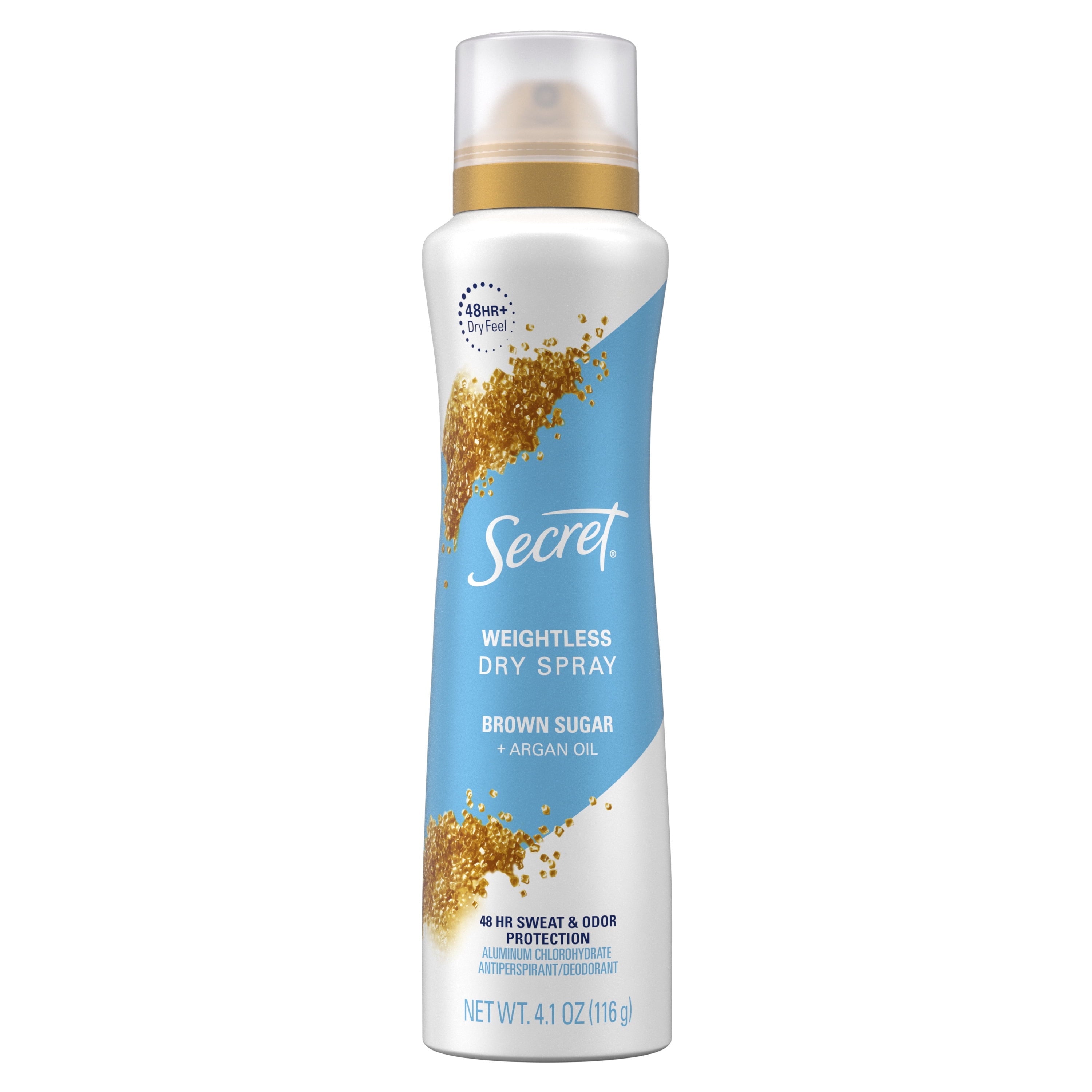 Dry Spray Antiperspirant Deodorant for Women, Brown Sugar, 4.1oz.